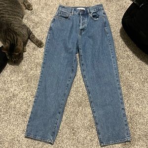 pacsun high rise straight let jeans